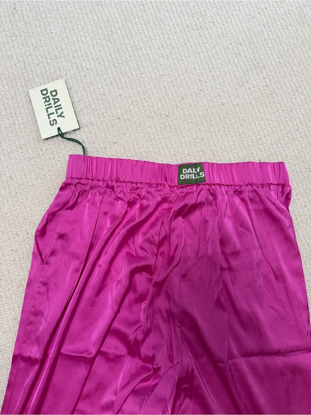 Daily Drills Men’s Relaxed Chinos - Fuchsia - Picture 4 of 6